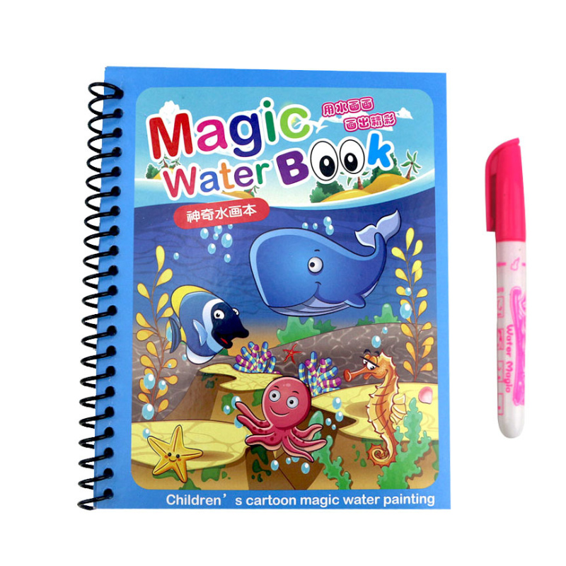 Reusable Water Magic Coloring Book - Vendita calda riutilizzabile magia disegno ad