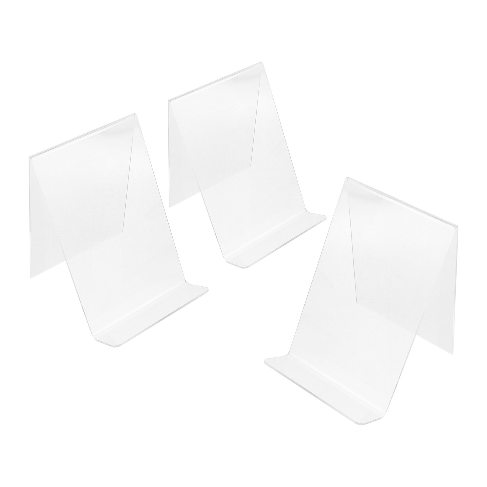 Clear Acrylic Book Stand Holder - 3 Pezzi Supporto per Libri in