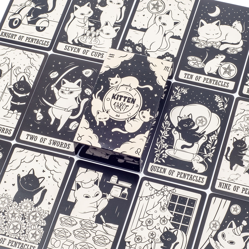 Mazzo di tarocchi gattino 78 p - Tarot Deck With Guidebook recensione e prezzo
