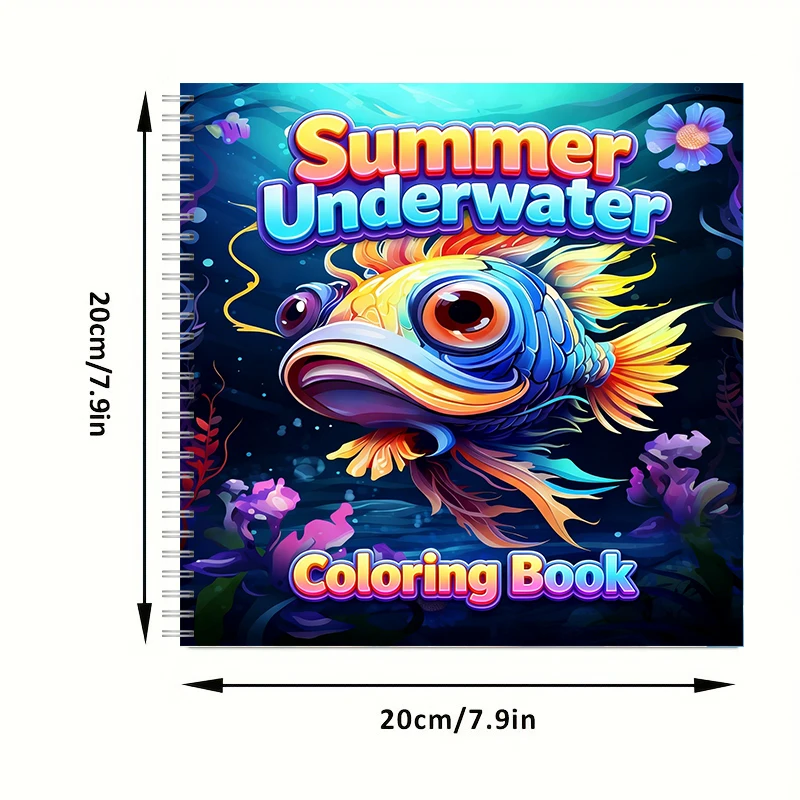 Libro da colorare subacqueo es - Adult Coloring Book Stress Relief recensione e prezzo