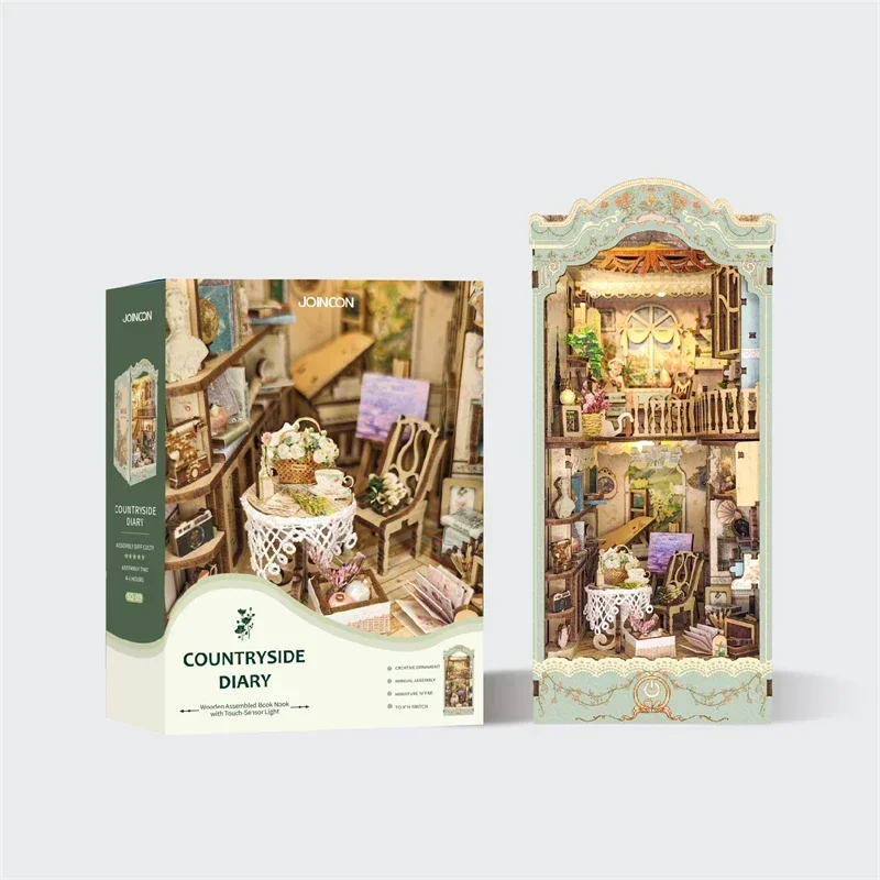 Kit in miniatura per inserti p - Diy Wooden Book Nook Kit Shelf Insert recensione e prezzo